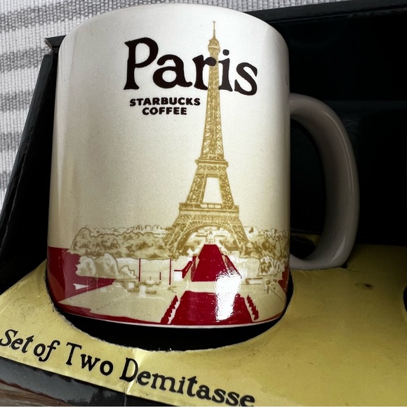 STARBUCKS Paris and London Set of Two Demitasse Espresso Mugs #260122 - Picture 5 of 6